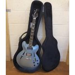 John Hornby Skewes & Co "Vintage" electrical guitar (model VSA540GHB) with Wilkinson "pick-ups"& "