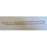 18ct foreign gold necklace (stamped 750), 13.5 grams , The necklace measures 66cm in length, The