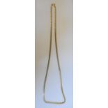 Long 9ct gents gold chain, 48.4 grams, The chain measures 78 cm in length