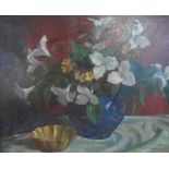 Clare BICE (Canada 1909-1976) oil "Bowl of flowers" in stunning original frame with Ottawa framers