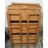 Six wooden "foldaway" instant shelves (6)