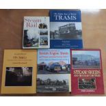 Five steam train related books, mainly steam shed related (5)