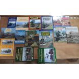 Fifteen books relating to steam trains including "Steam in East Anglia" and "West Riding" (15)