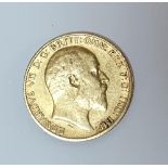 Edward VII 1906 half sovereign (VF)