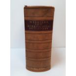 Very scarce supple leather 1924 unabridged edition of Websters New International Dictionary with