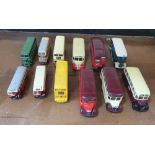 Collection of twelve CORGI buses/coaches (12)