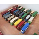 Collection of 24 toy buses/coaches, various makes (24)