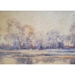 George GRAHAM (1881-1949) 1917 watercolour "Scoulton, Norfolk", signed, framed The w/c measures 25 x