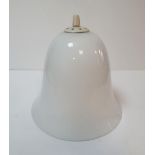 Three lights to include a wall spot-light, a curved arm wall-light & a fine, large, mid 20thC mil