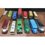 Collection of twelve CORGI buses/coaches (12)