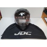 J.D.C motercycle helmet (near new), size M