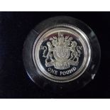 Two cased Royal Mint 1983 silver proof £1 coins (2)