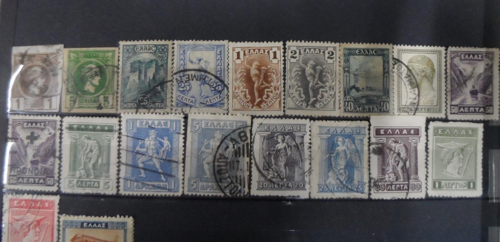 3 albums of world stamps to include Canada QV-QEII, early Greece and other countries as well as used - Image 4 of 9