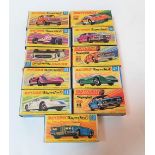 Collection of MATCHBOX Superfast series diecast cars all with original boxes (11)