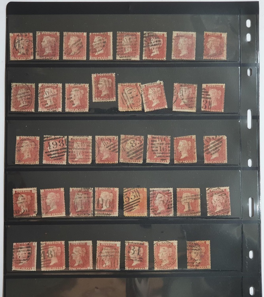 87 1d penny reds, all plate 102 (87) - Image 2 of 2