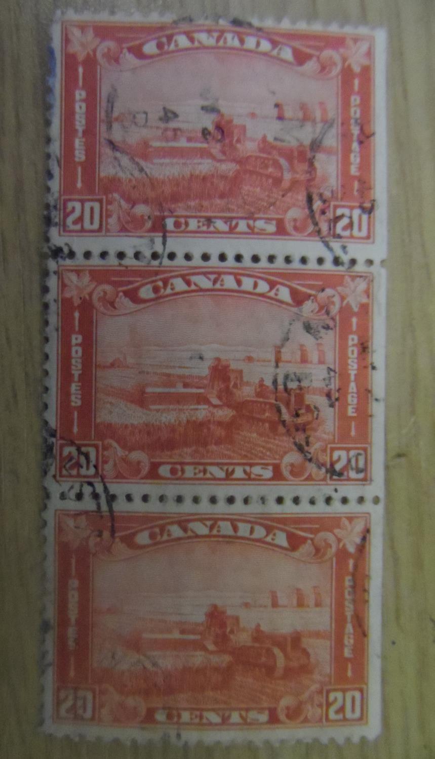 Canada 1932 Ottawa Conference block of 6 & 2 other strips of 3 including over-prints (12) - Image 3 of 4