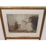 Job Balman c1800 watercolour "View of raven Torr, Millerdale", signed, later mount and frame, 36 x