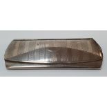 Birmingham silver card or stamp holder in the form of a ladies purse, 70 grams