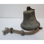 Antique metal "ships" bell inscribed "D B & Co Victoria"