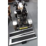 Fully working electric golf buggy by Powaglide to include fully working battery, new metal ramps,