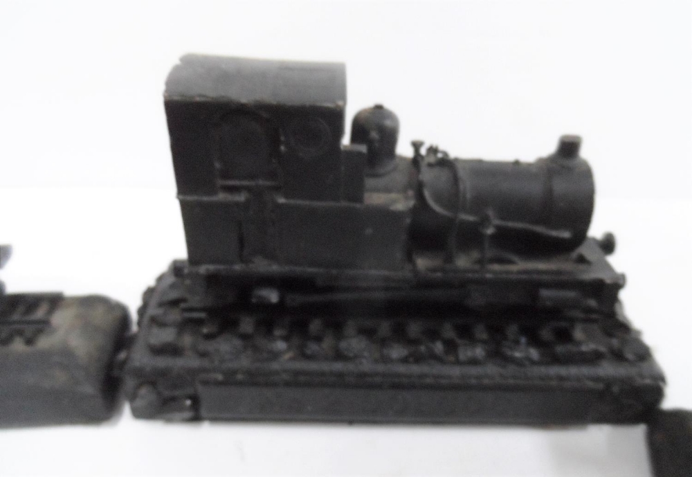 Collection of 10 smaller models of steam trains made from British coal (10) - Image 4 of 6