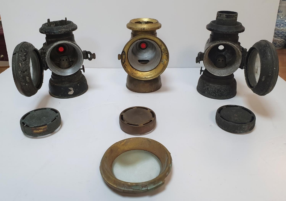 Three old carriage lamps including 2 by Kingsown of Birmingham (3) - Image 3 of 6