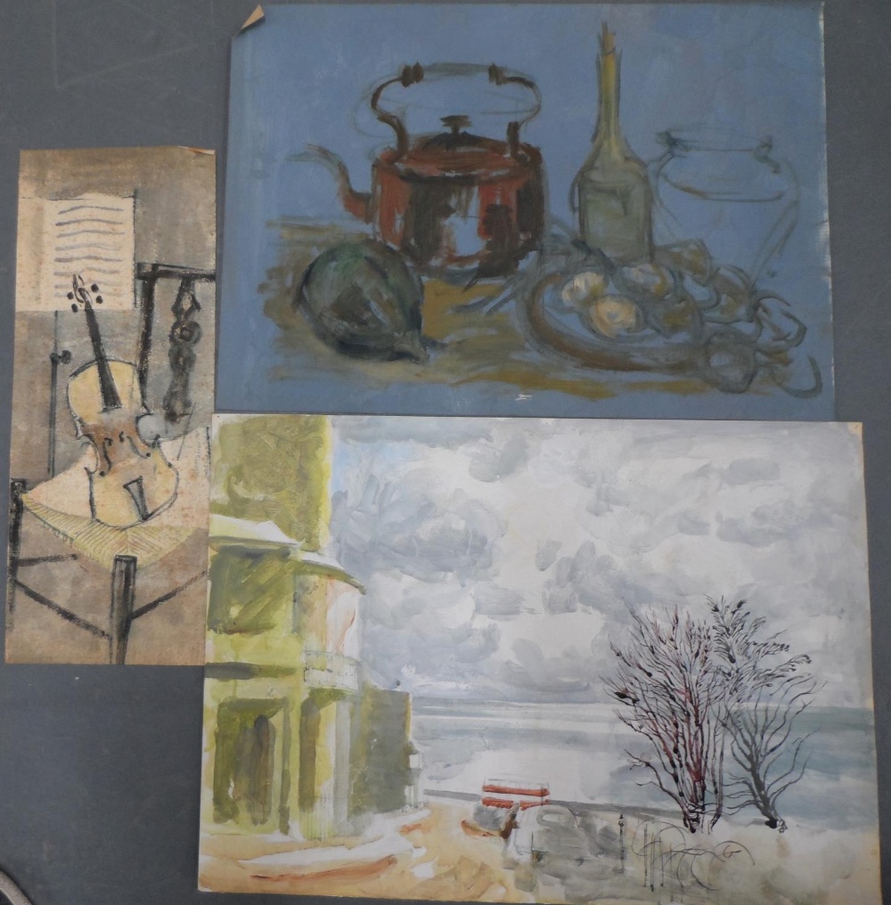 Harry TOOTHILL (Brighton 1917-2001), 3 unframed oil sketches (3)