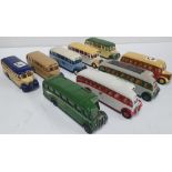 Collection of 9 Corgi buses (9)