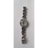 Ladies sterling silver Rotary watch with spare links