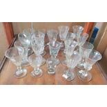 Collection of Georgian & Victorian drinking glassware (Qty)