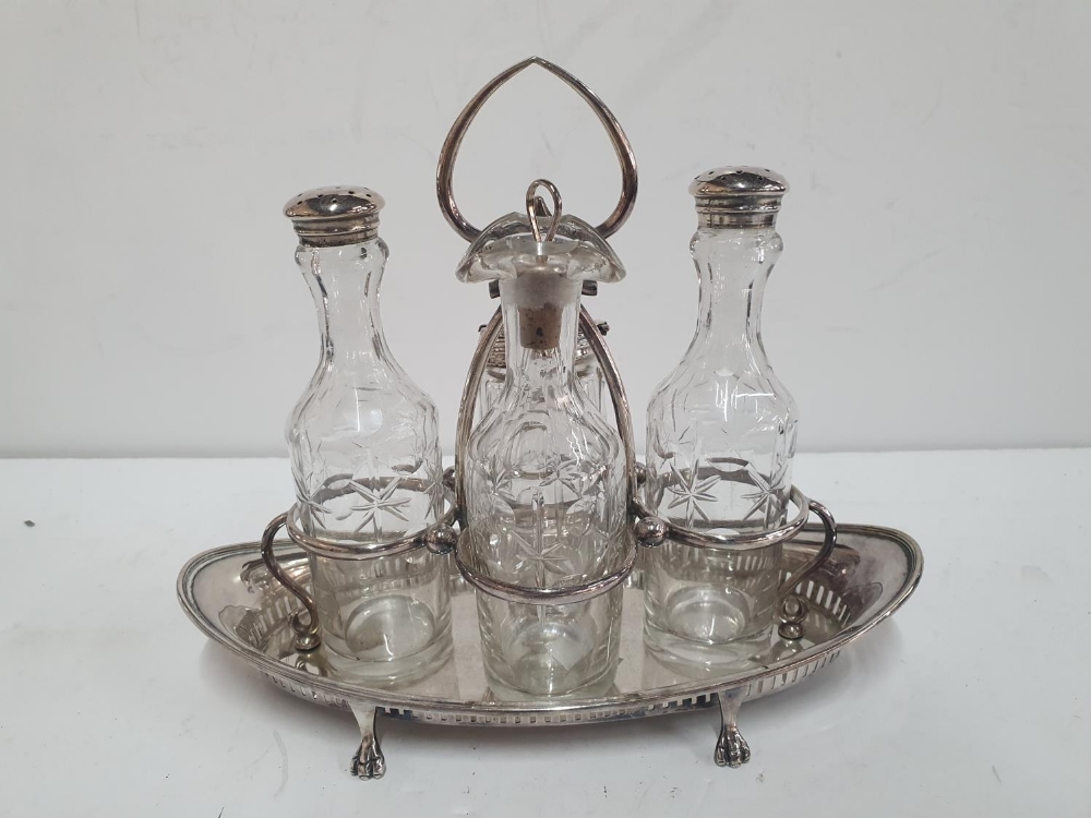 Fine quality antique E.P.N.S condiment set - Image 2 of 4