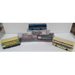 Collection of 5 Corgi buses to include 3 still in original boxes (5)