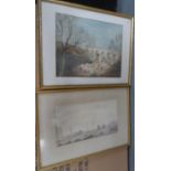 Two good quality, mid 20thC watercolours by differing artists, both framed (2), Approx ave size is