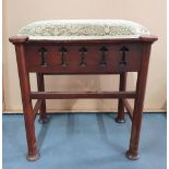 Edwardian, Art Nouveau piano stool with period sheet music (Lot)