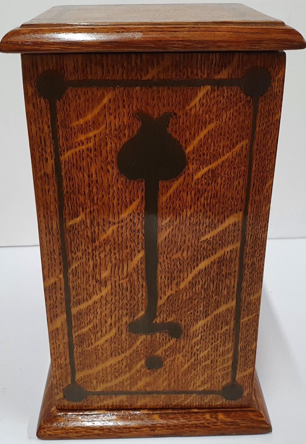 Fine quality, inlaid Art Nouveau Edwardian miniature traveling cabinet with 5 internal drawers, 23 - Image 2 of 2