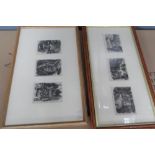 Six, Richard F. SHIRLEY-SMITH (born 1935) small lithographic prints in 2 frames