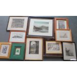 Ten small modernist prints, by differing artists, all framed (10)