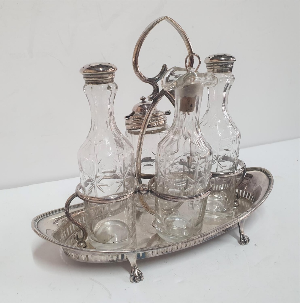 Fine quality antique E.P.N.S condiment set - Image 3 of 4