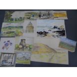 Harry TOOTHILL (1917-2001), collection of 13 good quality unframed watercolours (13)