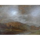 René MARTIN TOMLINSON oil on canvas, "Tranquil mountain lake scene", signed, wood framed, The oil