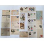 Collection of German stamped envelopes & postcards, mainly 1930s/40s, one 1911 (20)