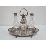 Fine quality antique E.P.N.S condiment set