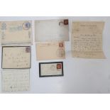 Collection of 5 Victoria stamped envelopes & letters (5)