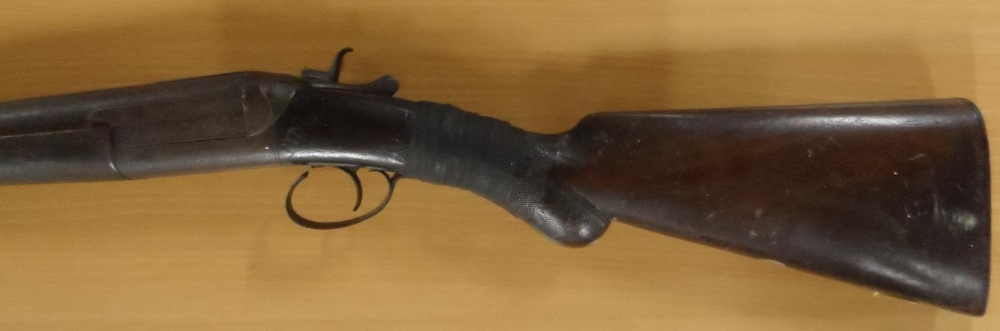 19thC flintlock wide bore rifle (a/f), 114 cm long - Image 4 of 5