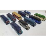 Collection of 10 vintage Corgi buses (10)
