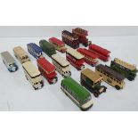 Collection of small buses to include makes Corgi & days gone by etc (17)