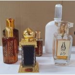 Collection of mainly middle-eastern perfume bottles and oils (6)