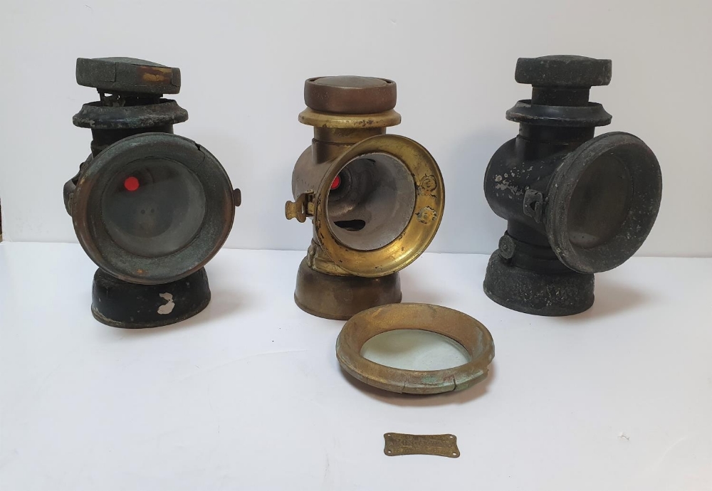 Three old carriage lamps including 2 by Kingsown of Birmingham (3)