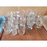 Collection of Georgian & Victorian drinking glassware (Qty)
