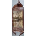 Fine quality, small antique corner display cabinet, 128 cm tall